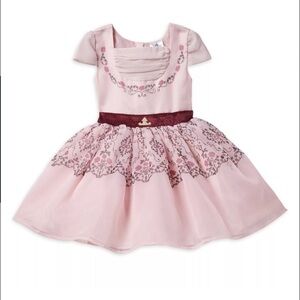 🎀Disney Princess Aurora/ Sleeping Beauty Pink Floral Embroidered Party Dress